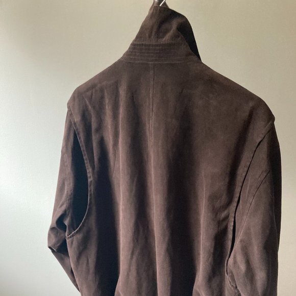 WEATHERPROOF Mens L Micro Suede Bomber JACKET -Mii Amo Spa Sedona -Like new - Picture 2 of 11